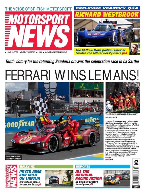 Title details for Motorsport News by Kelsey Publishing Ltd - Available
